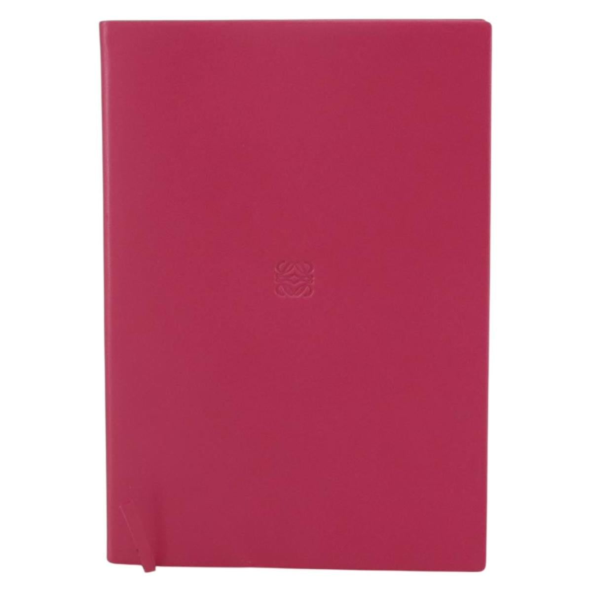 LOEWE Note Leather Paper Pink Auth 204770M