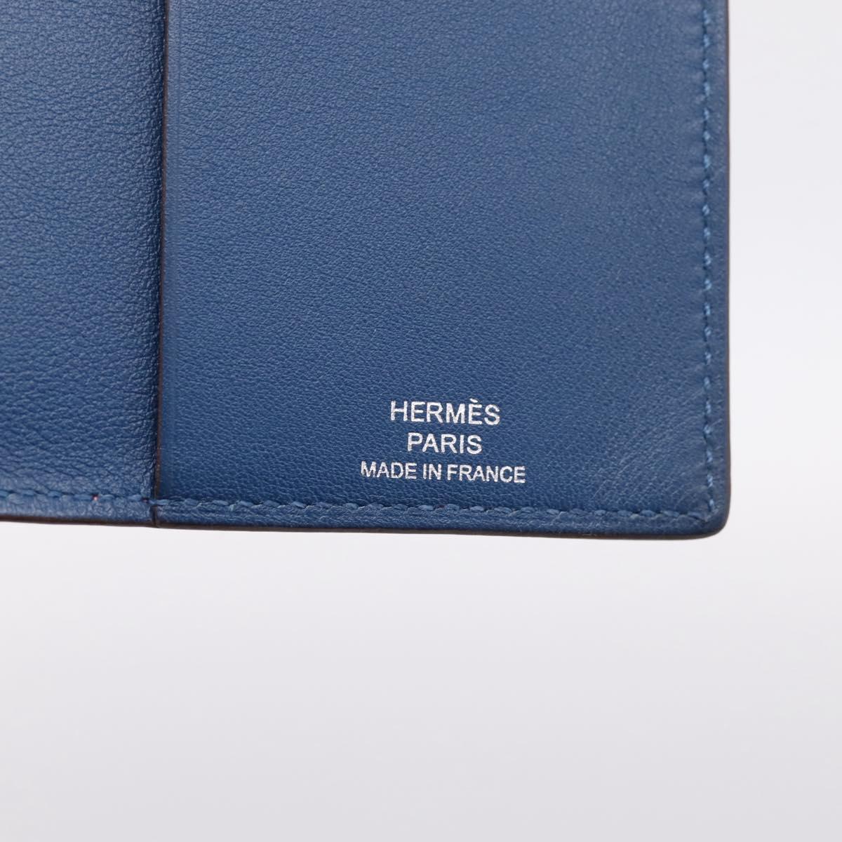 HERMES EAZIP Day Planner Cover Leather Pink Silver Auth 204774M