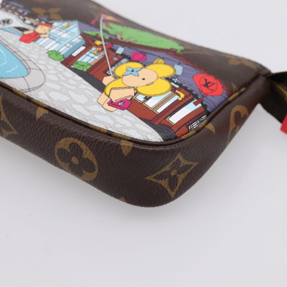 LOUIS VUITTON Monogram Vivienne Mini Pochette Accessoires Pouch LV Auth 204777M