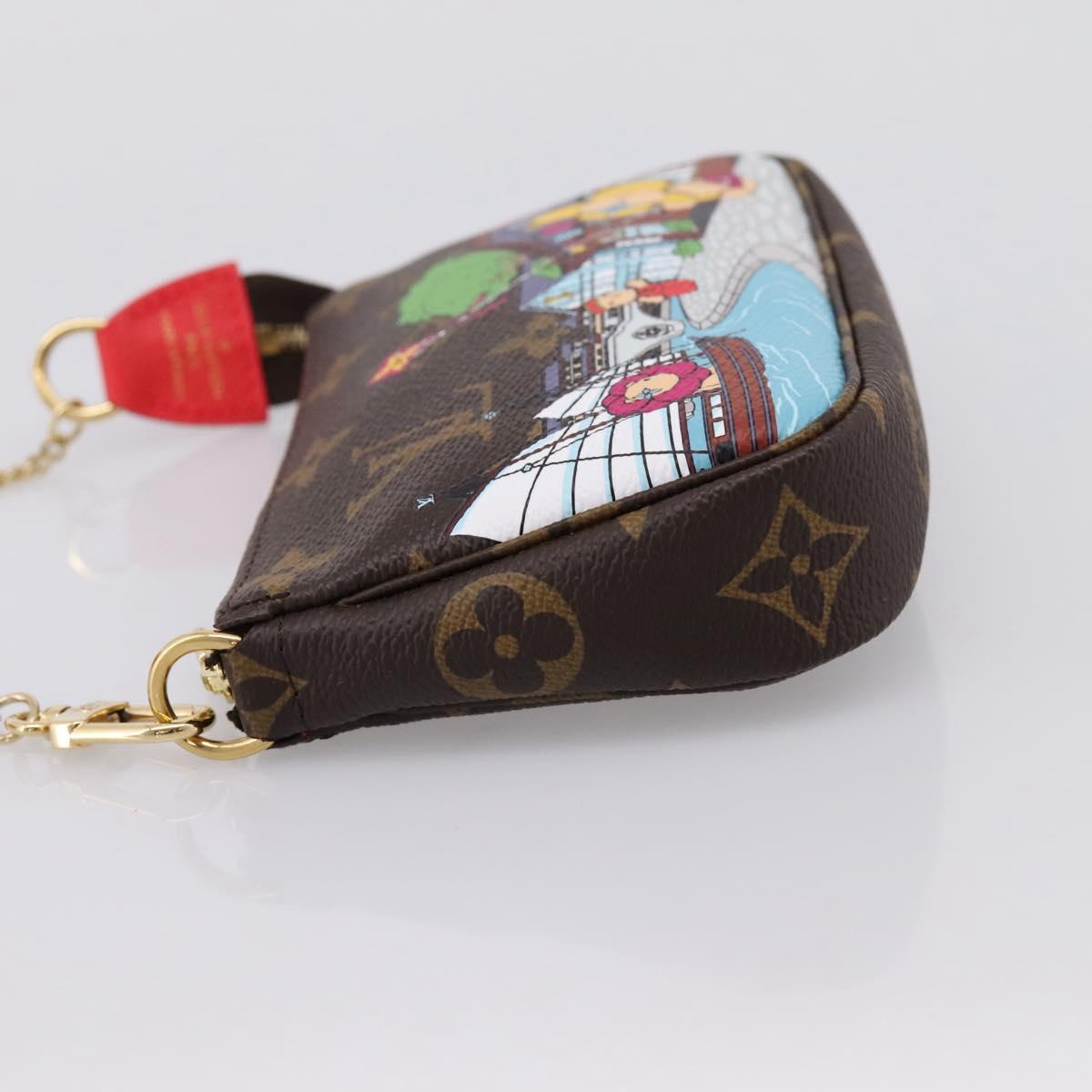 LOUIS VUITTON Monogram Vivienne Mini Pochette Accessoires Pouch LV Auth 204777M