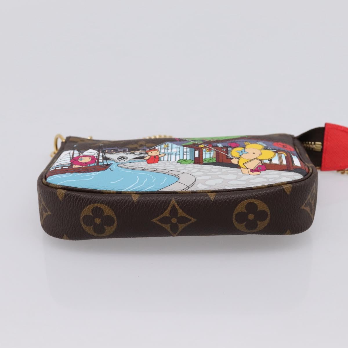 LOUIS VUITTON Monogram Vivienne Mini Pochette Accessoires Pouch LV Auth 204777M