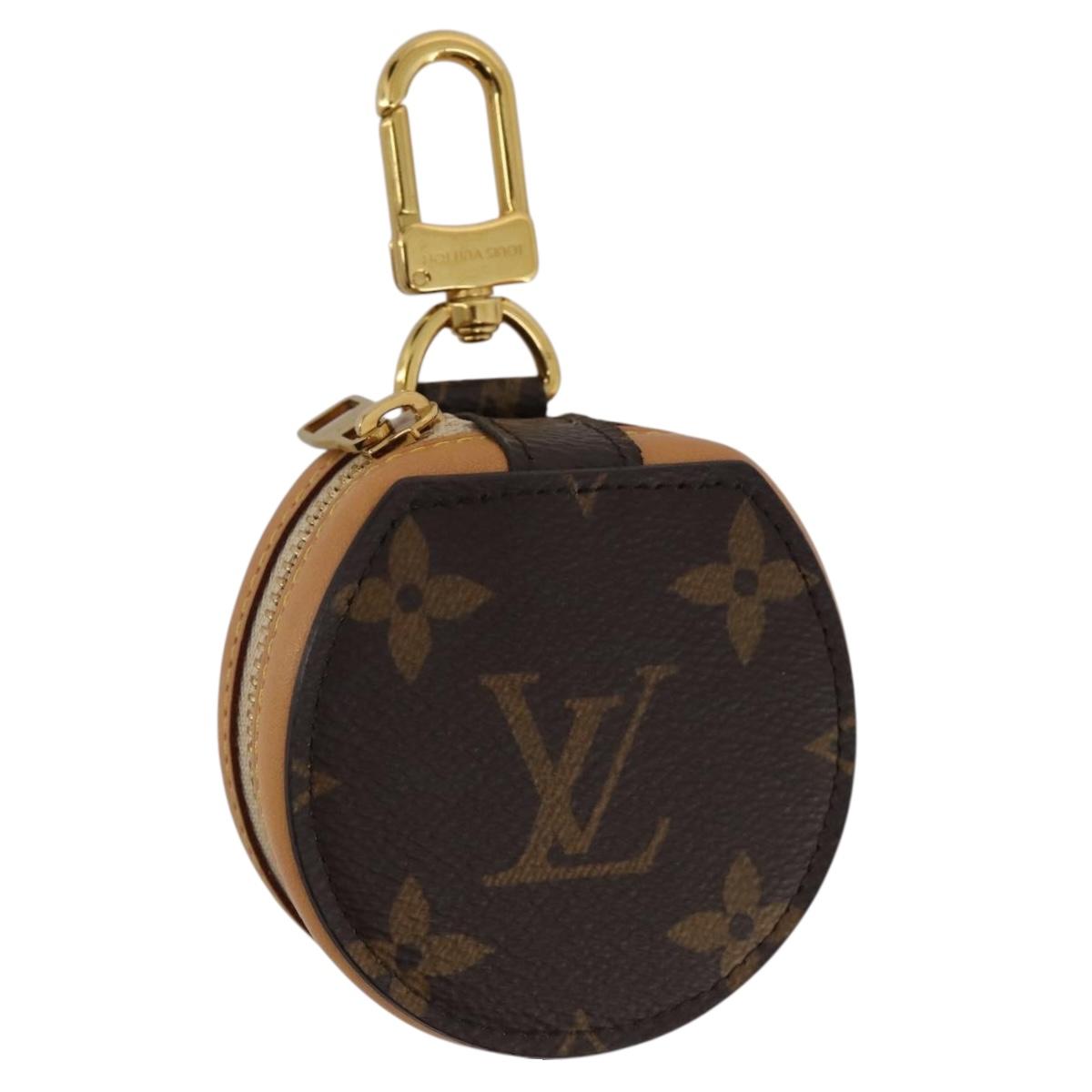 LOUIS VUITTON Monogram Etui Earphone Case GI0495 LV Auth 204778M