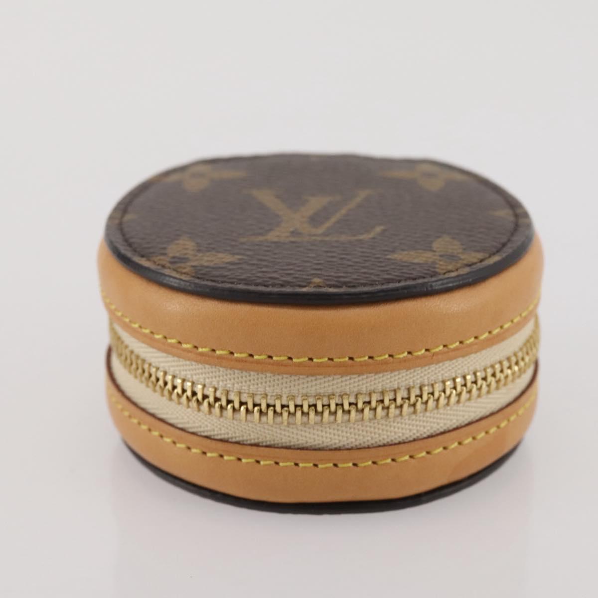 LOUIS VUITTON Monogram Etui Earphone Case GI0495 LV Auth 204778M