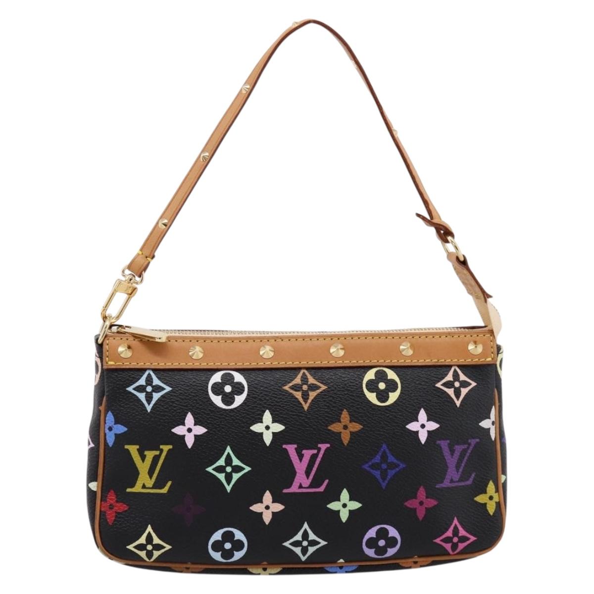 LOUIS VUITTON Monogram Multicolor Pochette Accessoires M92648 Auth 204780SAV