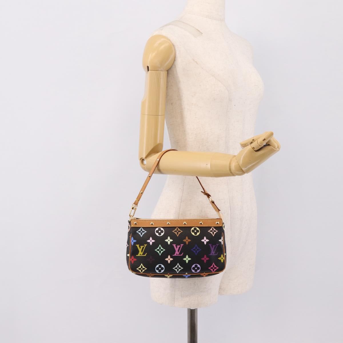 LOUIS VUITTON Monogram Multicolor Pochette Accessoires M92648 Auth 204780SAV
