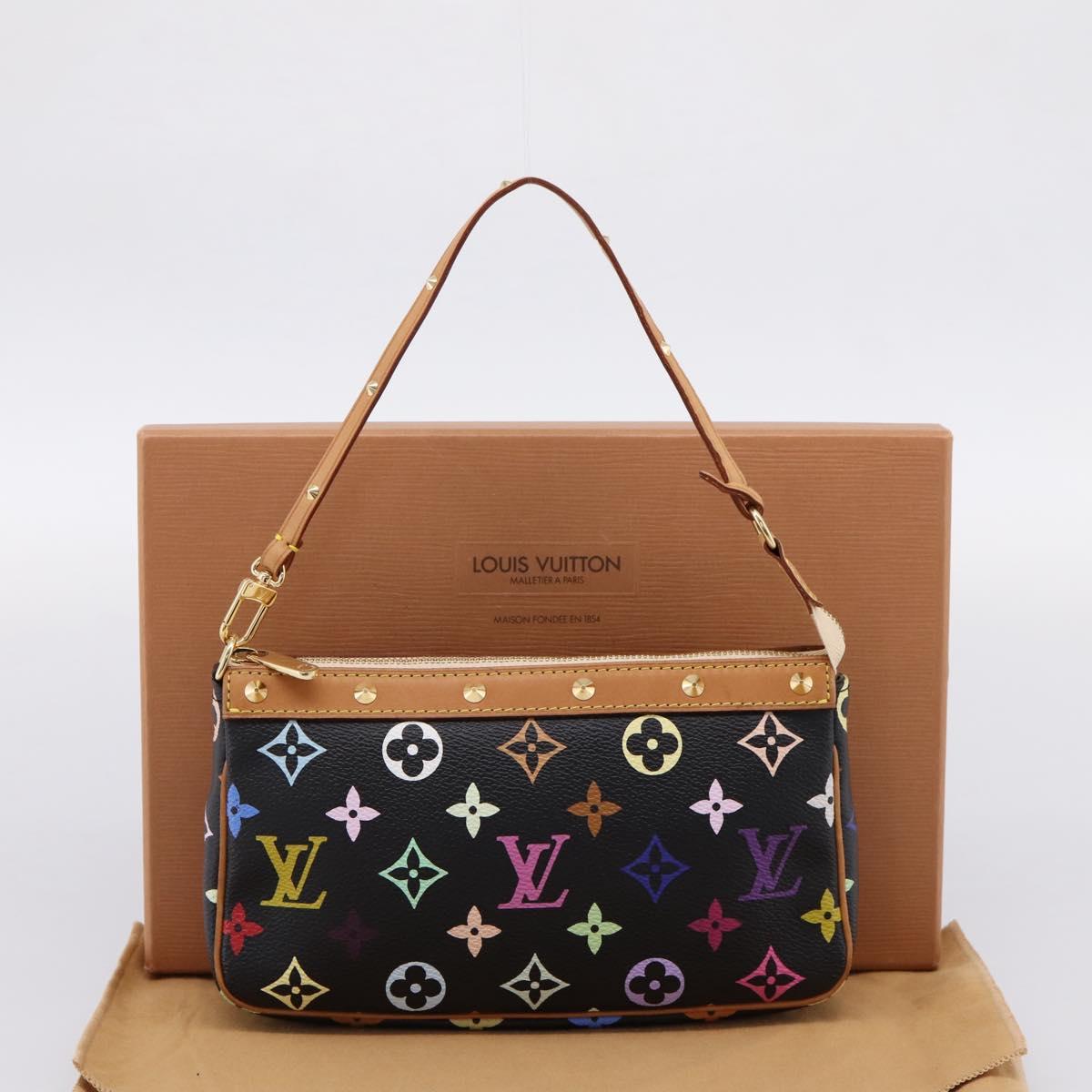LOUIS VUITTON Monogram Multicolor Pochette Accessoires M92648 Auth 204780SAV