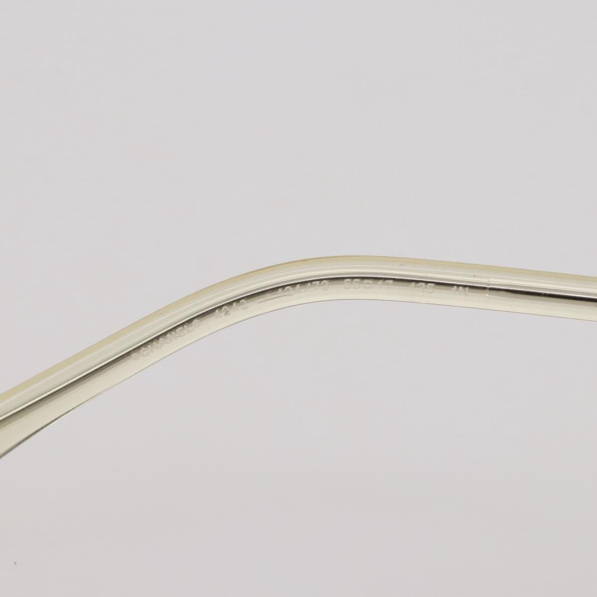 CHANEL Sunglasses metal Gold CC Auth 204787M