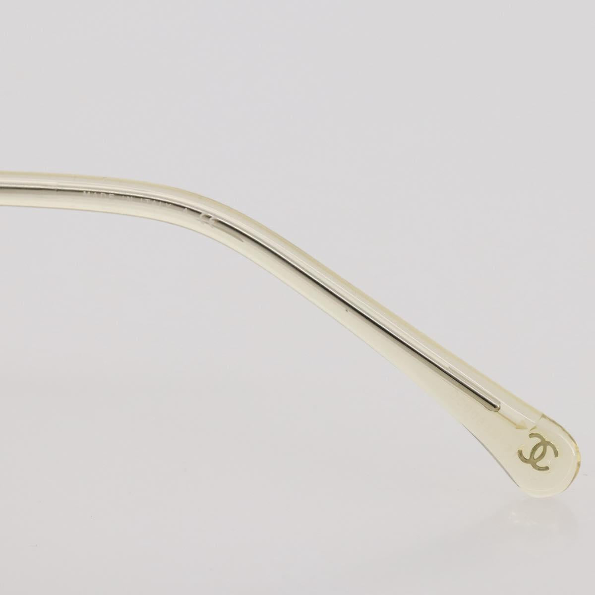 CHANEL Sunglasses metal Gold CC Auth 204787M