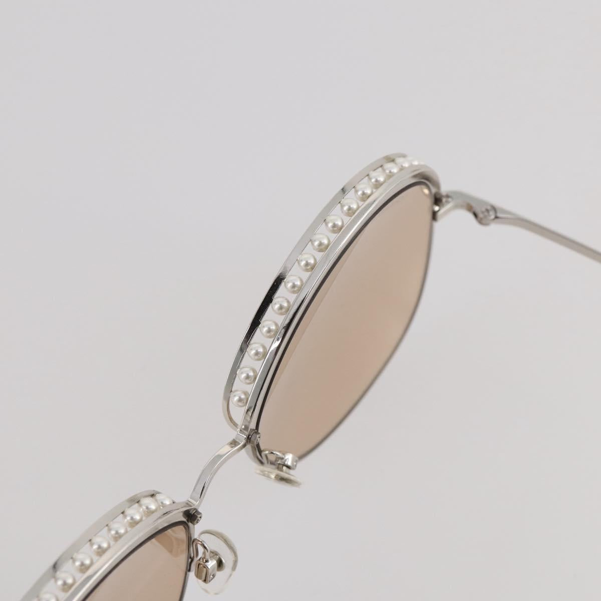 CHANEL Sunglasses metal Gold CC Auth 204788M