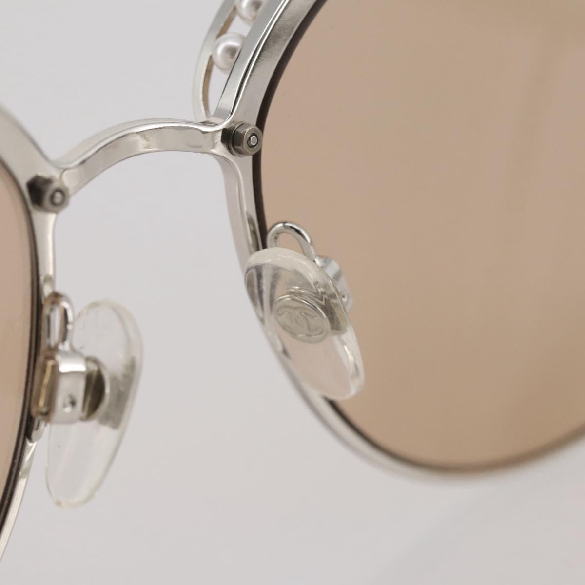 CHANEL Sunglasses metal Gold CC Auth 204788M