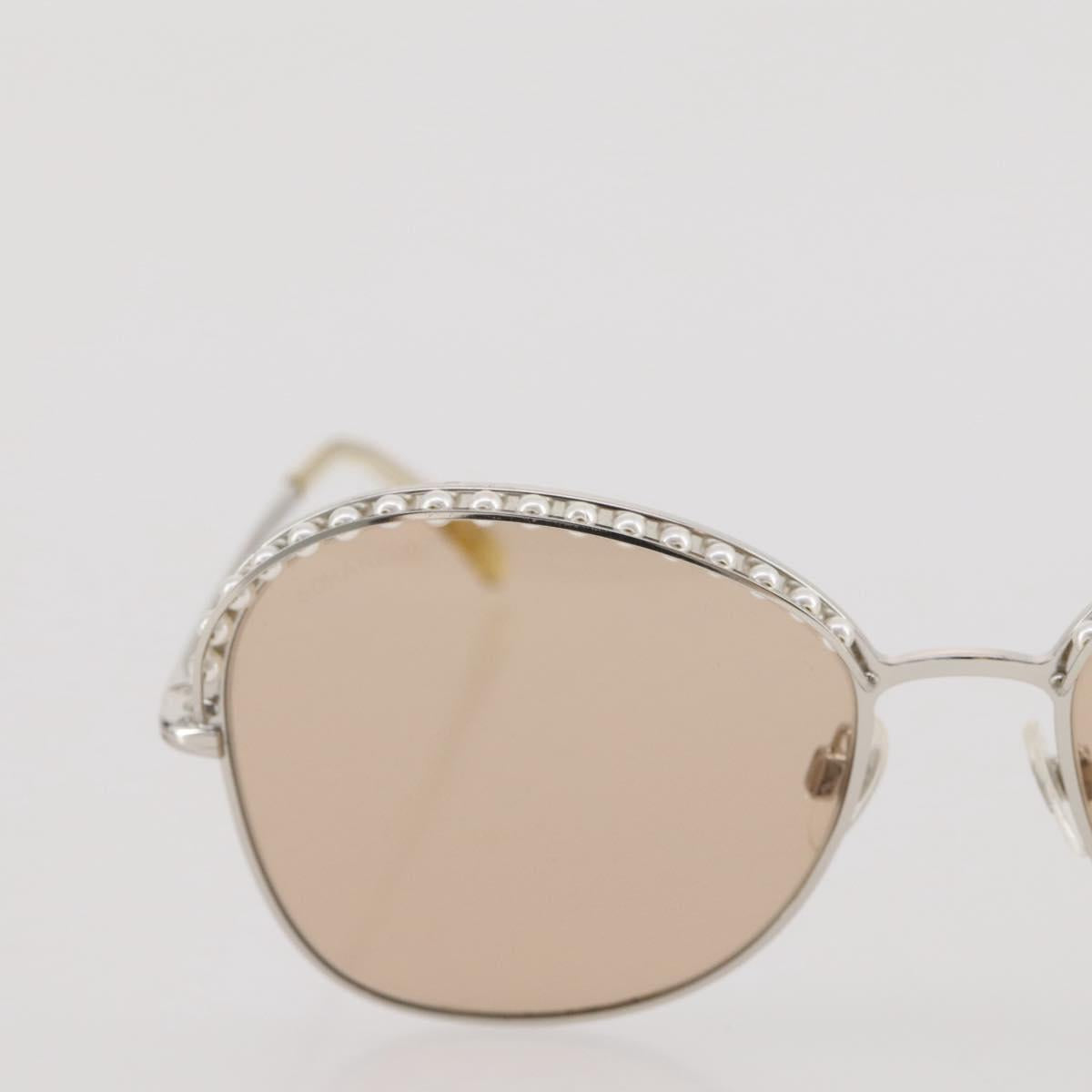 CHANEL Sunglasses metal Gold CC Auth 204788M