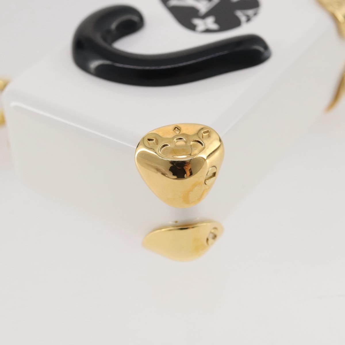 LOUIS VUITTON Bijoux Sackcat Trunk Key Holder metal White M00825 LV Auth 204789M