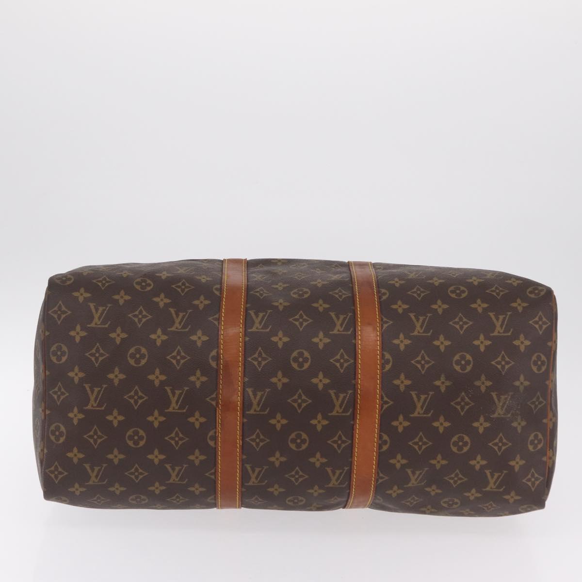 LOUIS VUITTON Monogram Keepall 50 Boston Bag M41426 LV Auth 204801A