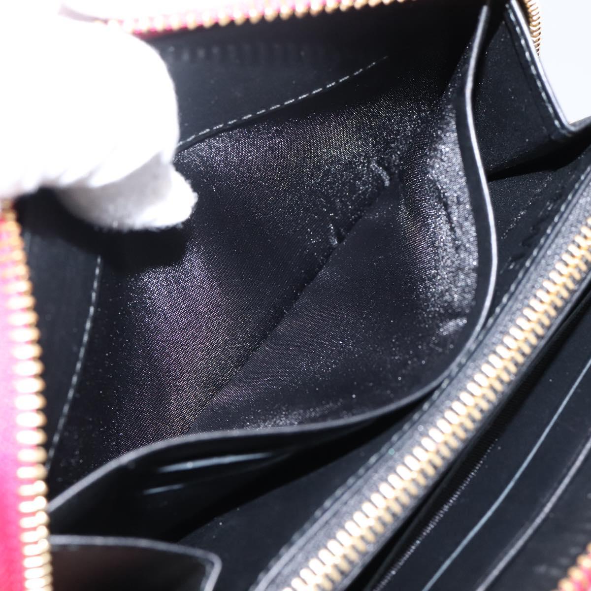 LOEWE Wallet Leather Pink Gold Auth 204802A