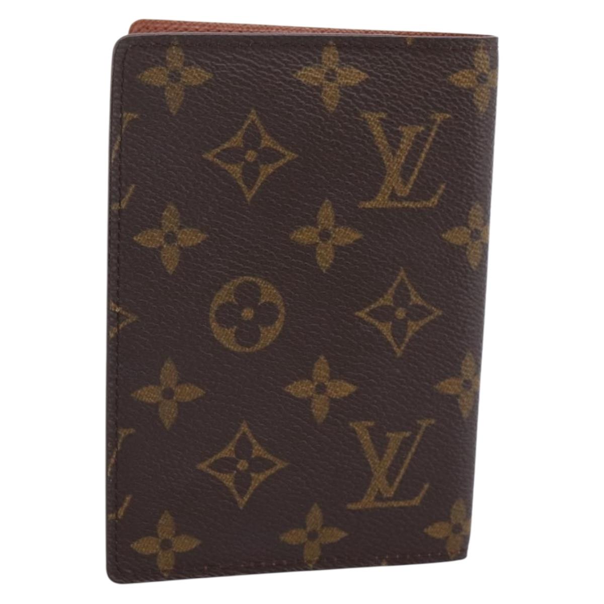LOUIS VUITTON Monogram Couverture passport Passport Case M64502 LV Auth 204804V