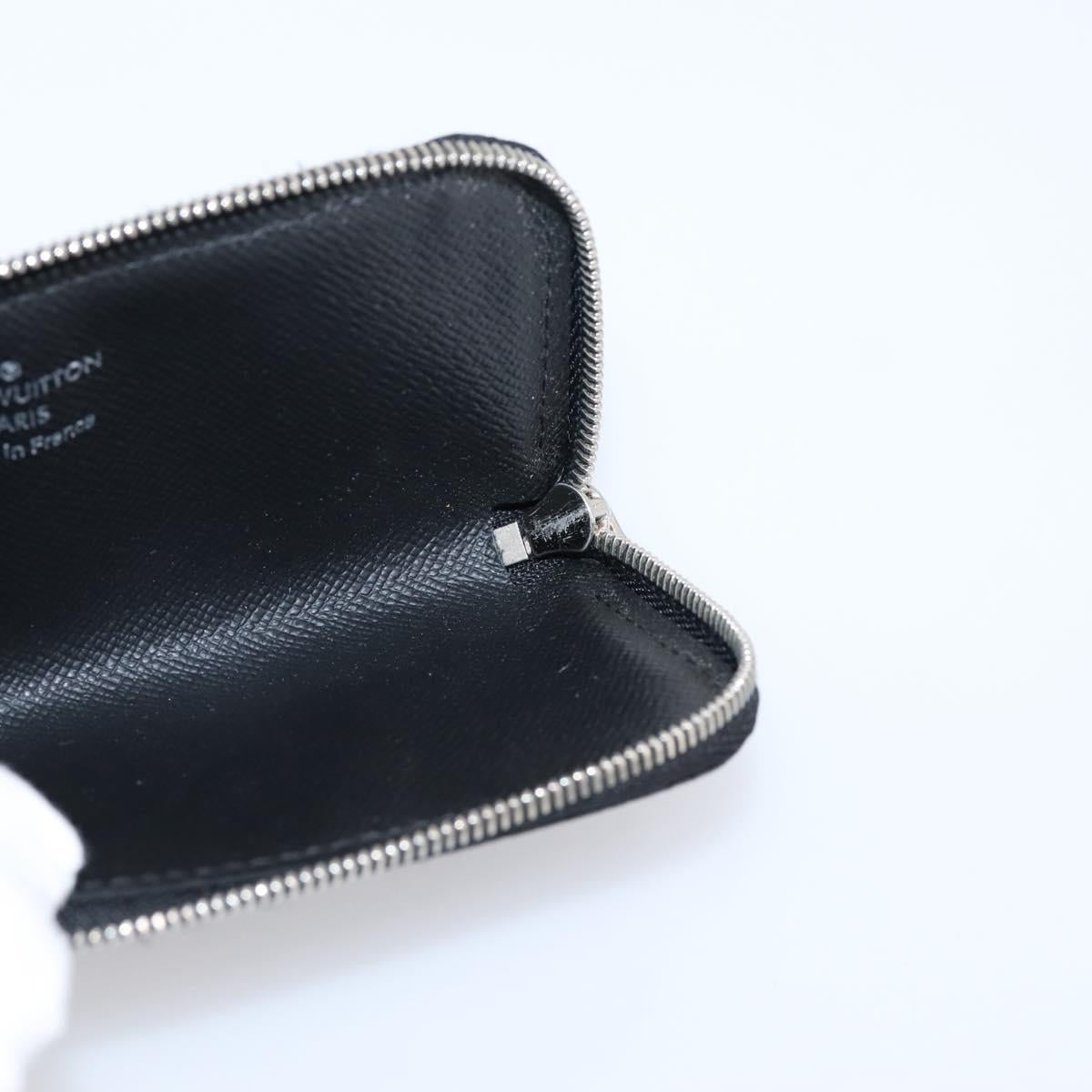 LOUIS VUITTON Damier Graphite Pochette Cles Coin Purse N60155 LV Auth 204807A