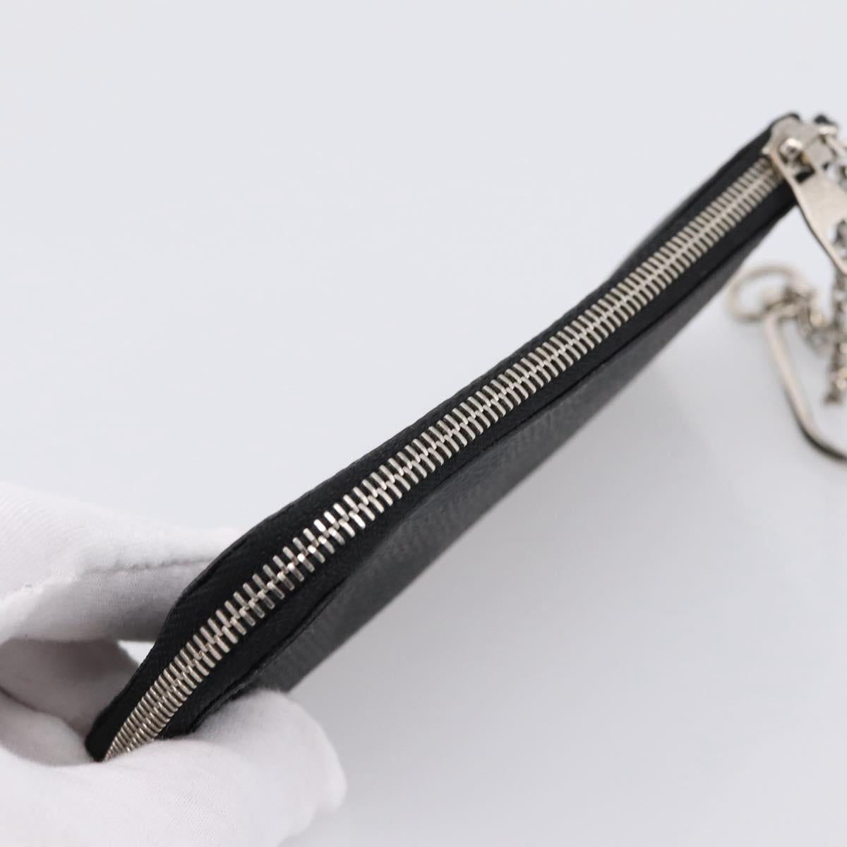 LOUIS VUITTON Damier Graphite Pochette Cles Coin Purse N60155 LV Auth 204807A