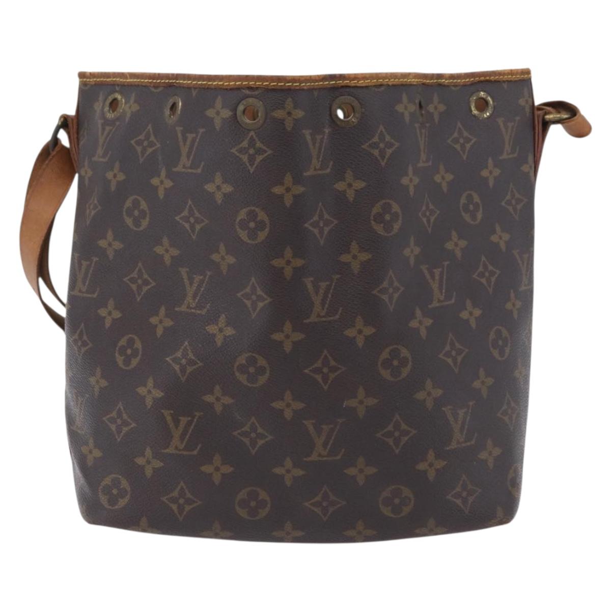 LOUIS VUITTON Monogram Petit Noe Shoulder Bag M42226 LV Auth 204810