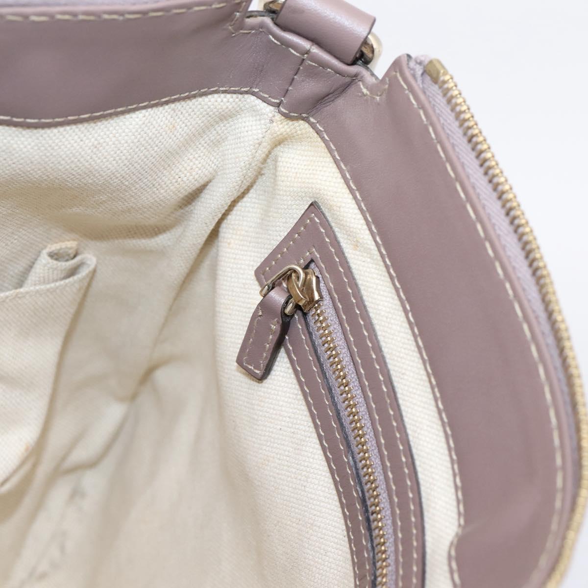 GUCCI GG Canvas Mayfair Shoulder Bag Beige Gold 257065 Auth 204812