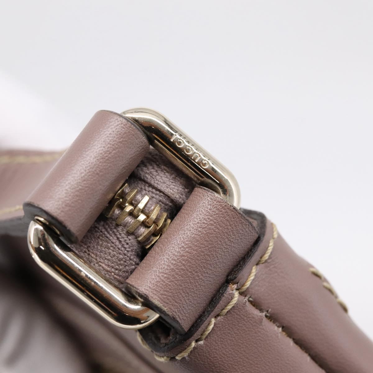 GUCCI GG Canvas Mayfair Shoulder Bag Beige Gold 257065 Auth 204812