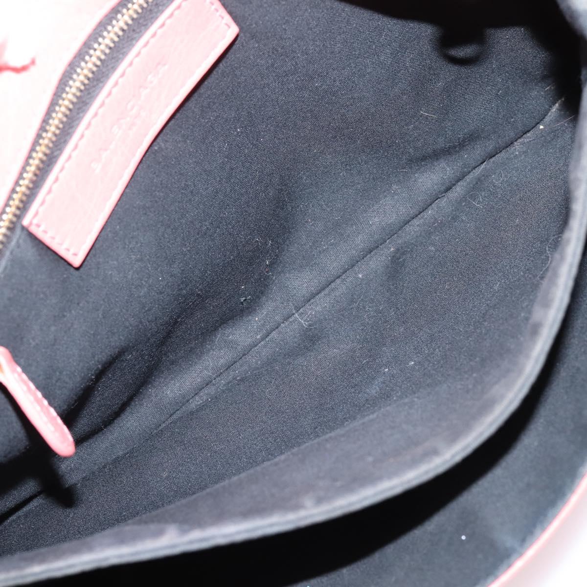 BALENCIAGA Giant Envelope Shoulder Bag Leather Pink Gold Auth 204813A