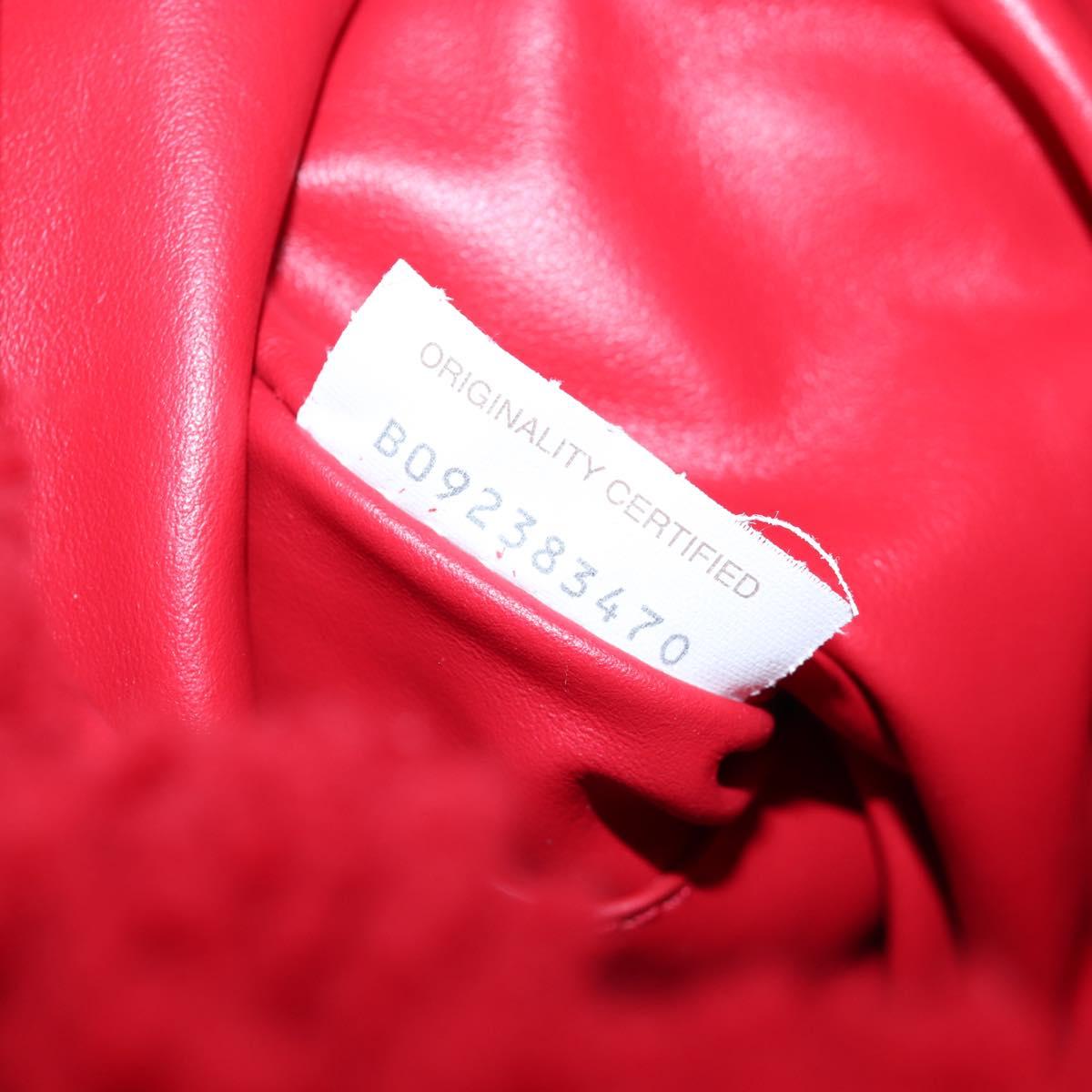 BOTTEGA VENETA Shoulder Bag Shearing Red Auth 204815M