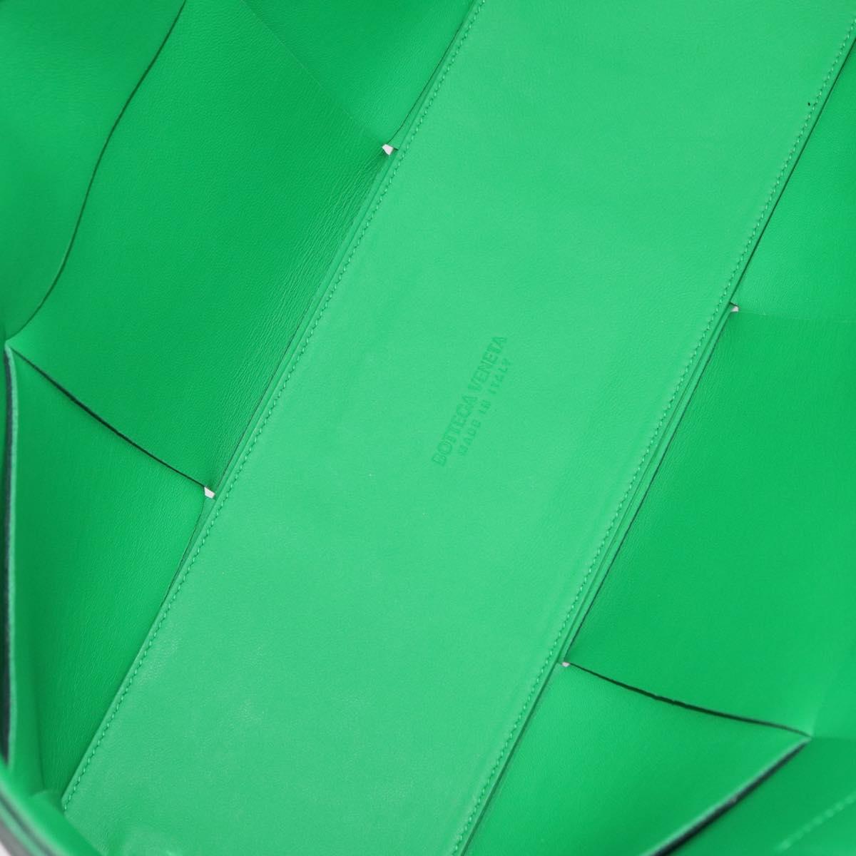 BOTTEGA VENETA MAXI INTRECCIATO Arco Tote Bag Green Auth 204817V