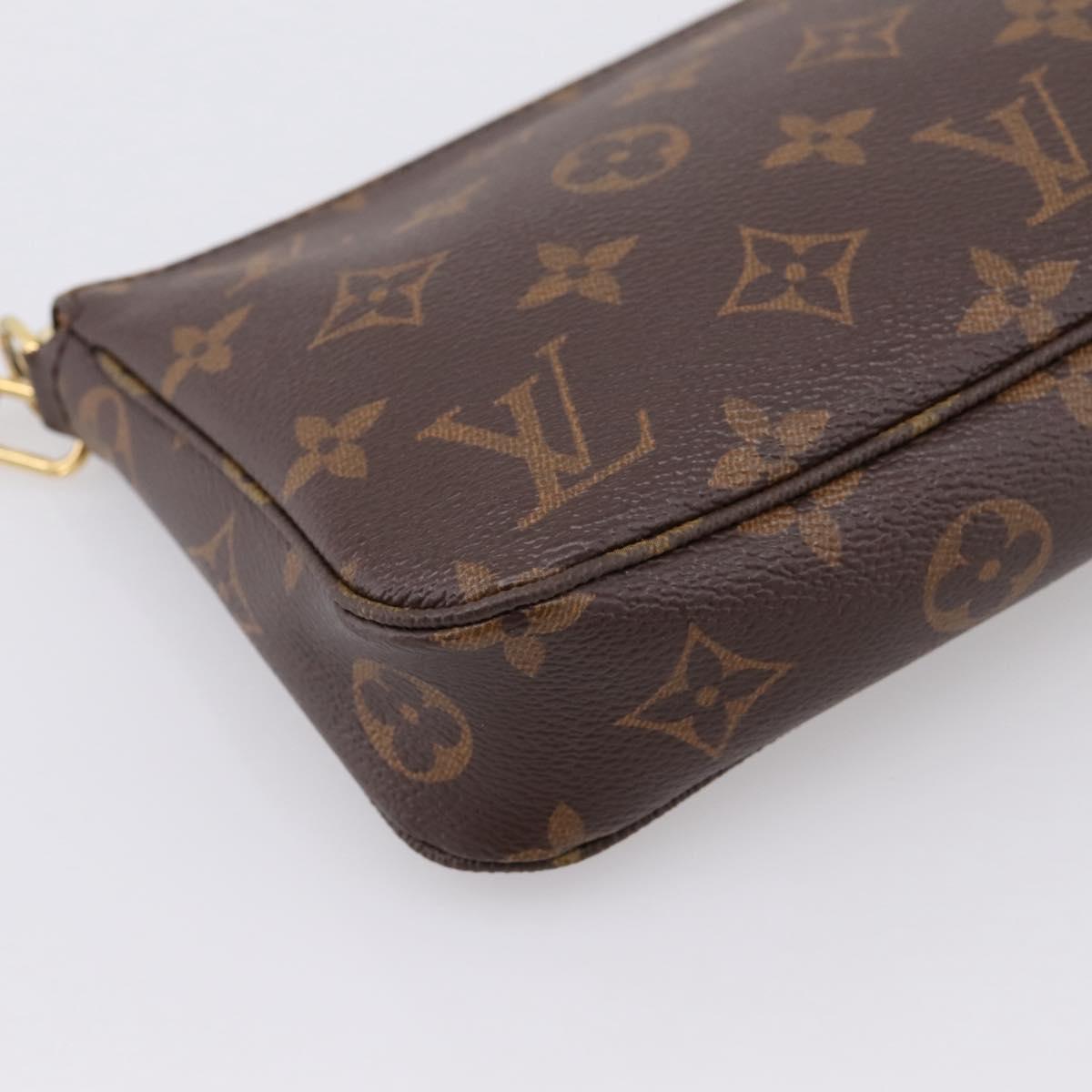 LOUIS VUITTON Monogram Pochette Accessoires Pouch M51980 LV Auth 204818V