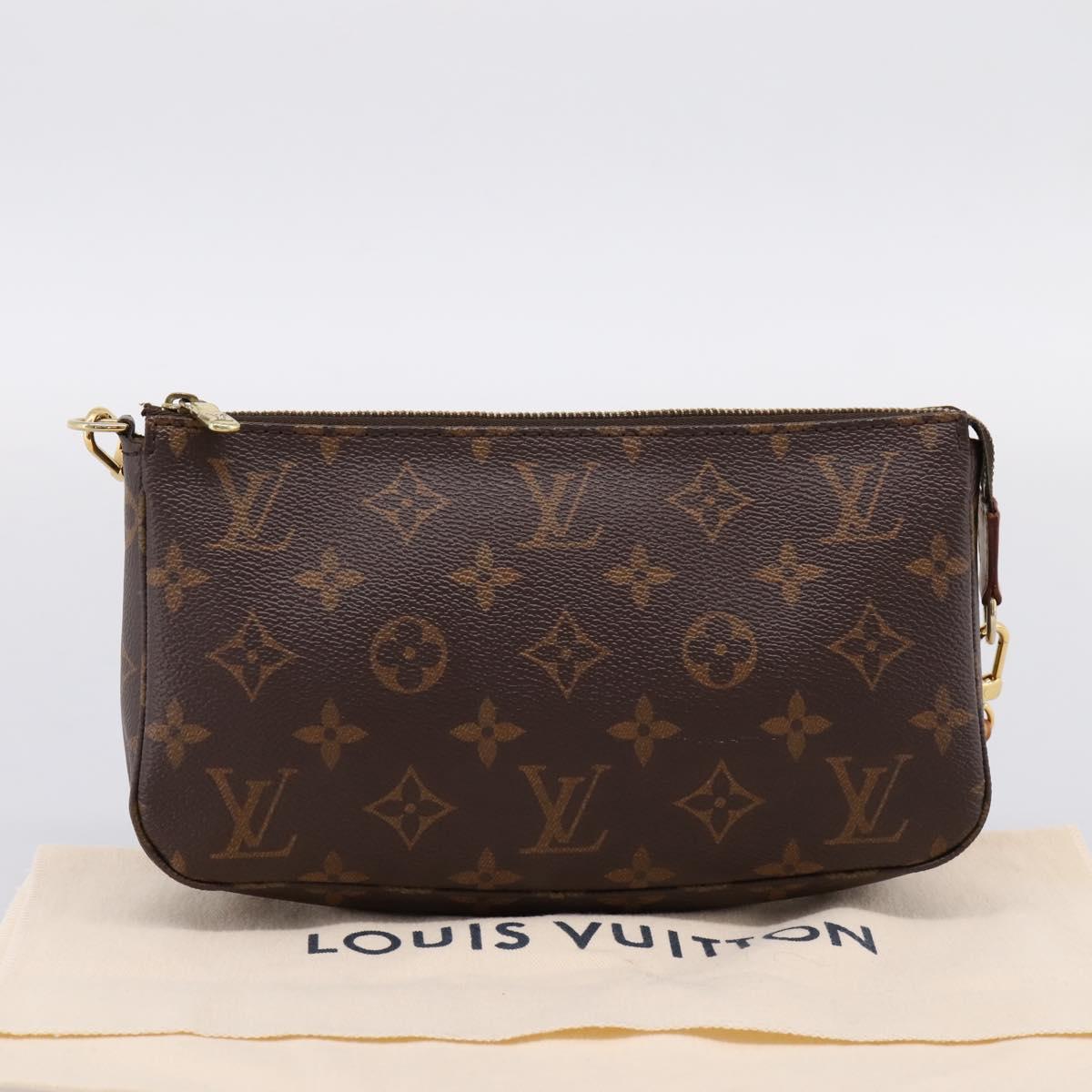 LOUIS VUITTON Monogram Pochette Accessoires Pouch M51980 LV Auth 204818V
