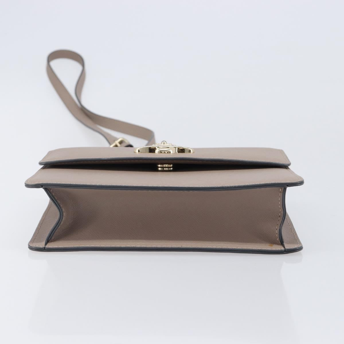 Vivienne Westwood Hand Bag Leather 2way Gray Gold Auth 204819V
