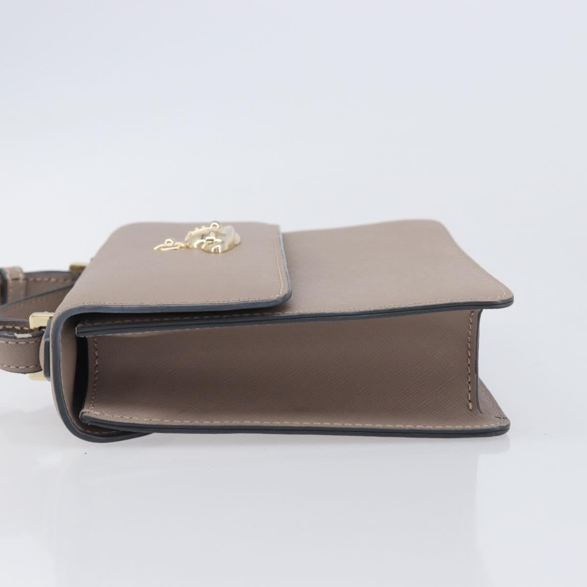 Vivienne Westwood Hand Bag Leather 2way Gray Gold Auth 204819V