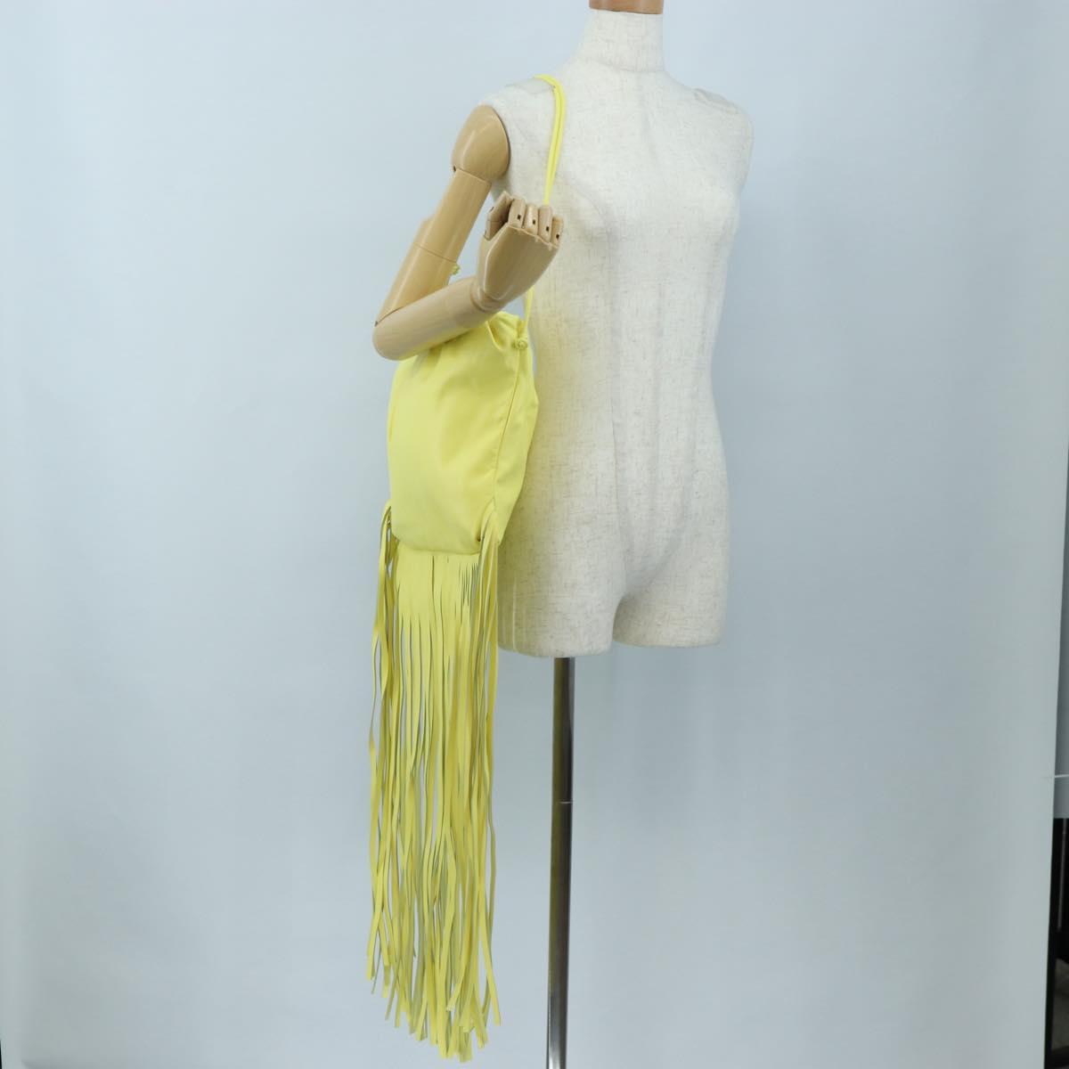 BOTTEGA VENETA Shoulder Bag Leather Yellow Auth 204821M