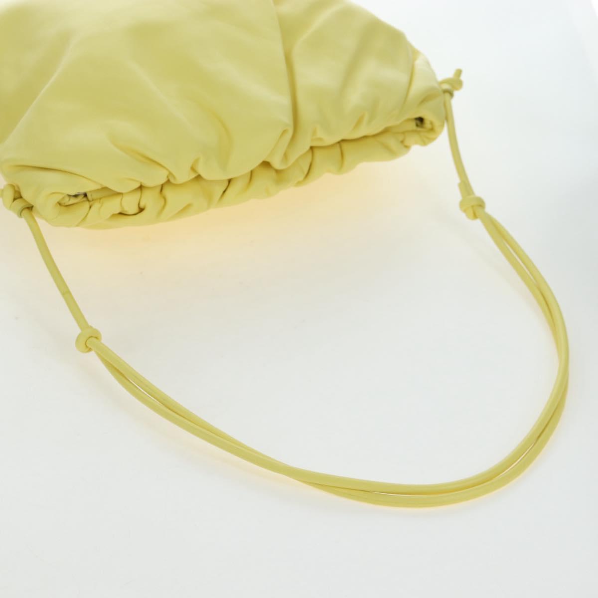 BOTTEGA VENETA Shoulder Bag Leather Yellow Auth 204821M