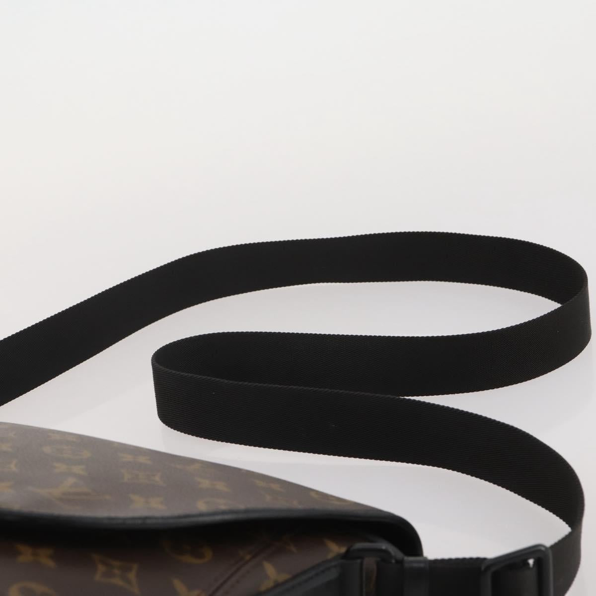 LOUIS VUITTON Monogram Macassar Magnetic Messenger Bag M45557 LV Auth 204827V
