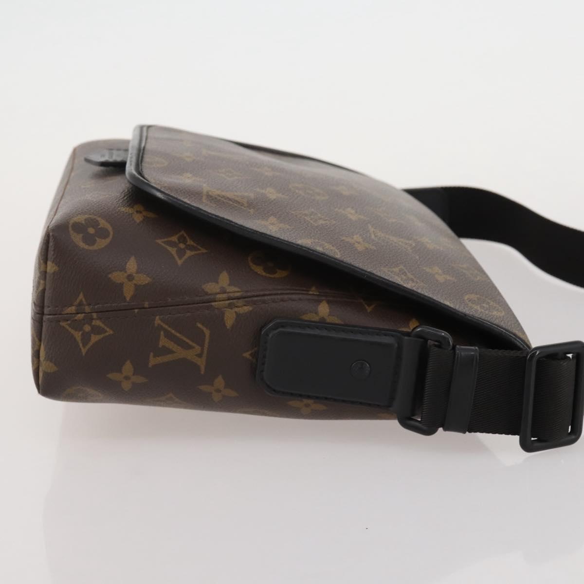 LOUIS VUITTON Monogram Macassar Magnetic Messenger Bag M45557 LV Auth 204827V
