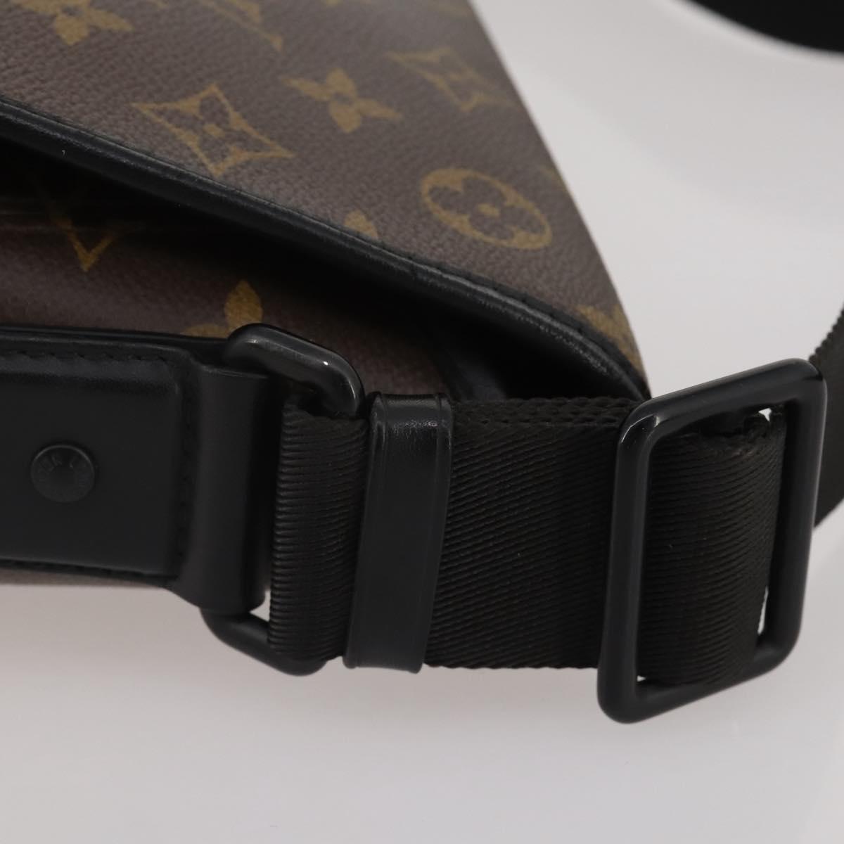 LOUIS VUITTON Monogram Macassar Magnetic Messenger Bag M45557 LV Auth 204827V