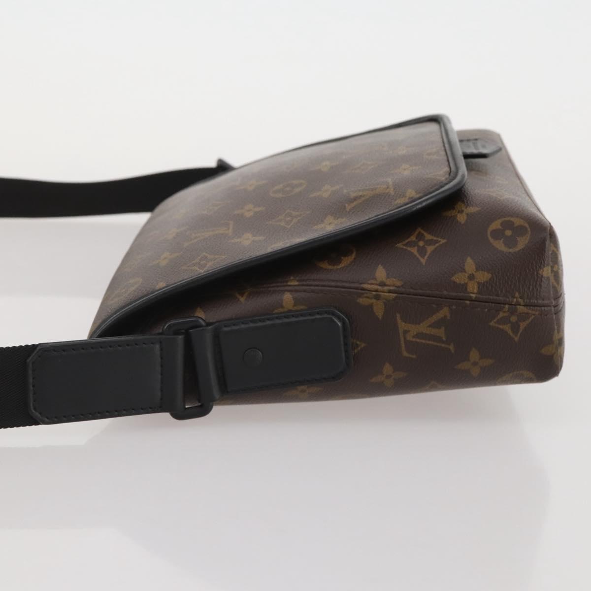 LOUIS VUITTON Monogram Macassar Magnetic Messenger Bag M45557 LV Auth 204827V