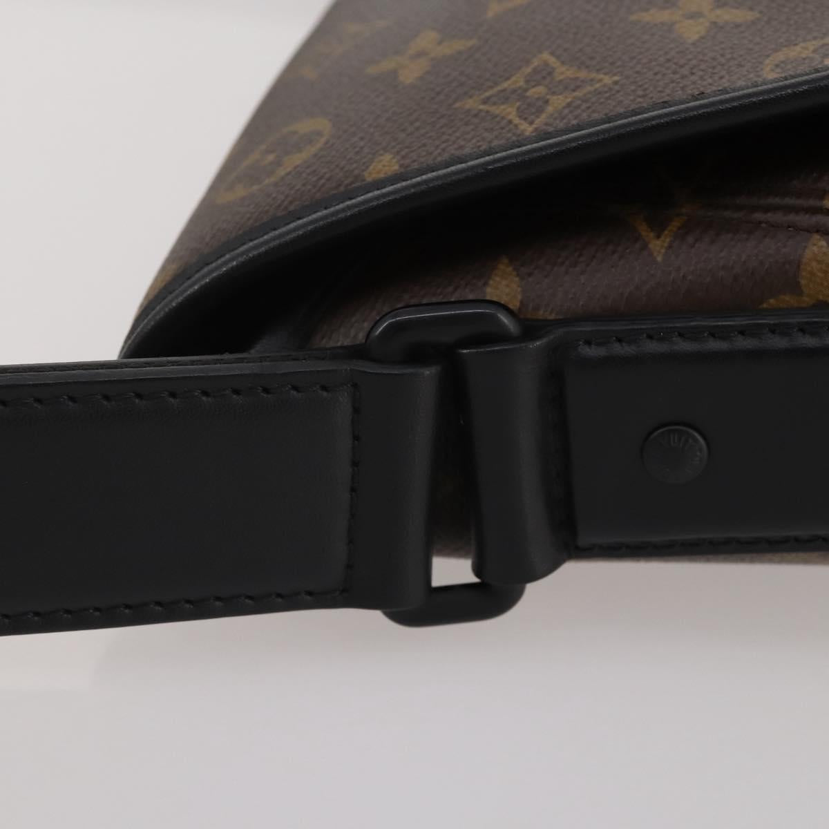 LOUIS VUITTON Monogram Macassar Magnetic Messenger Bag M45557 LV Auth 204827V