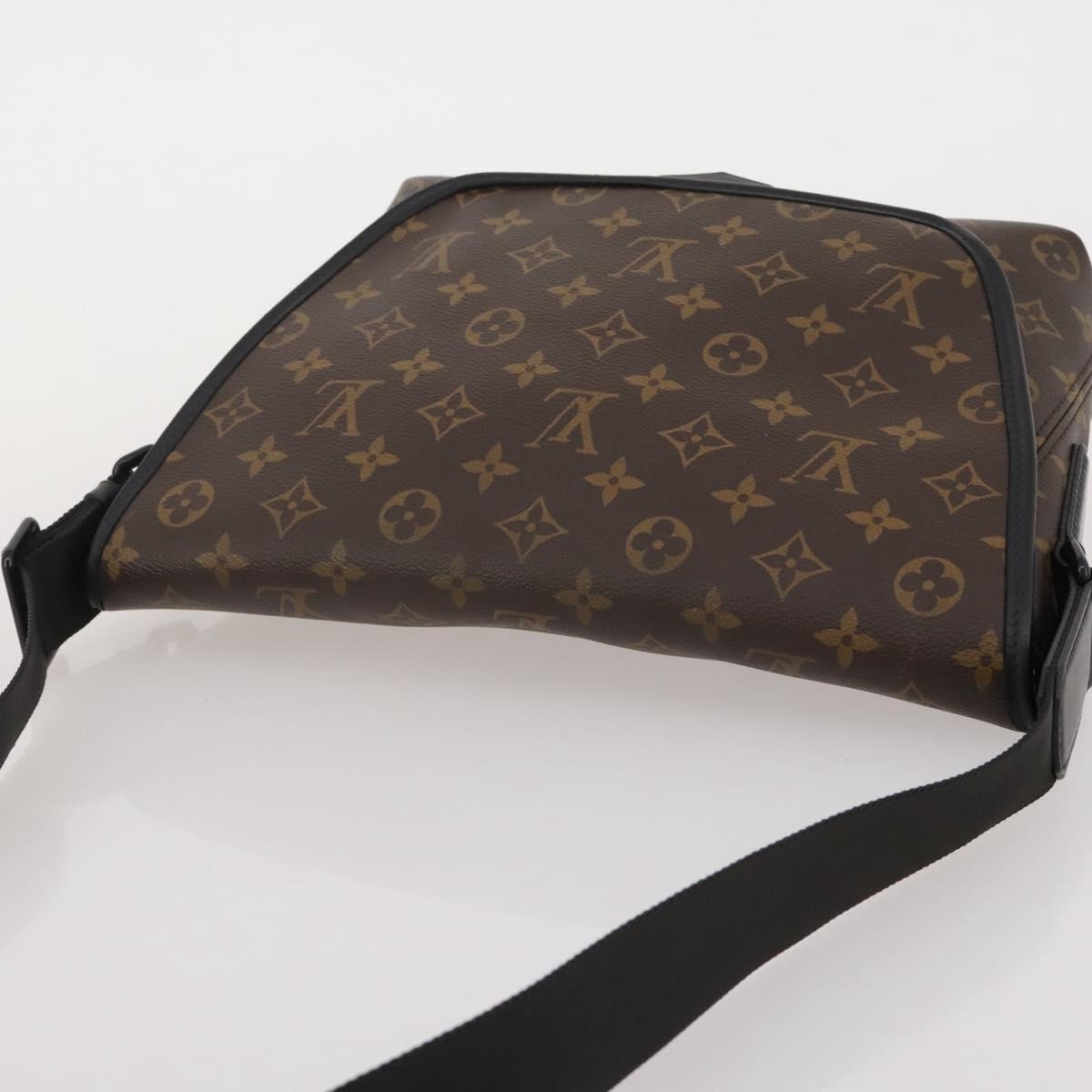 LOUIS VUITTON Monogram Macassar Magnetic Messenger Bag M45557 LV Auth 204827V