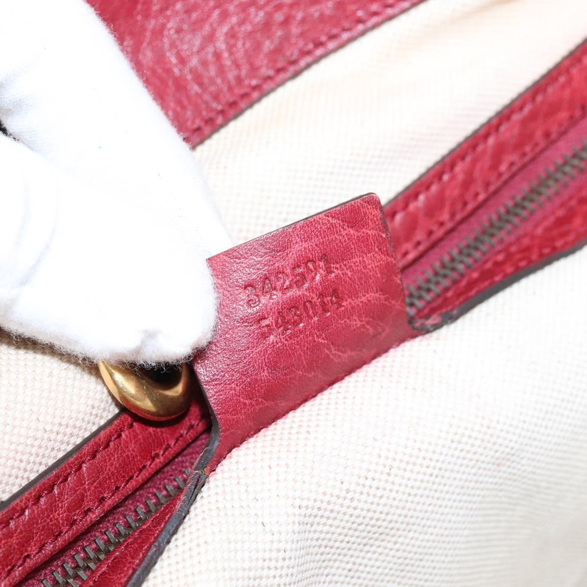 GUCCI GG Canvas Miss GG Tote Bag Beige Gold 342591 Auth 204831