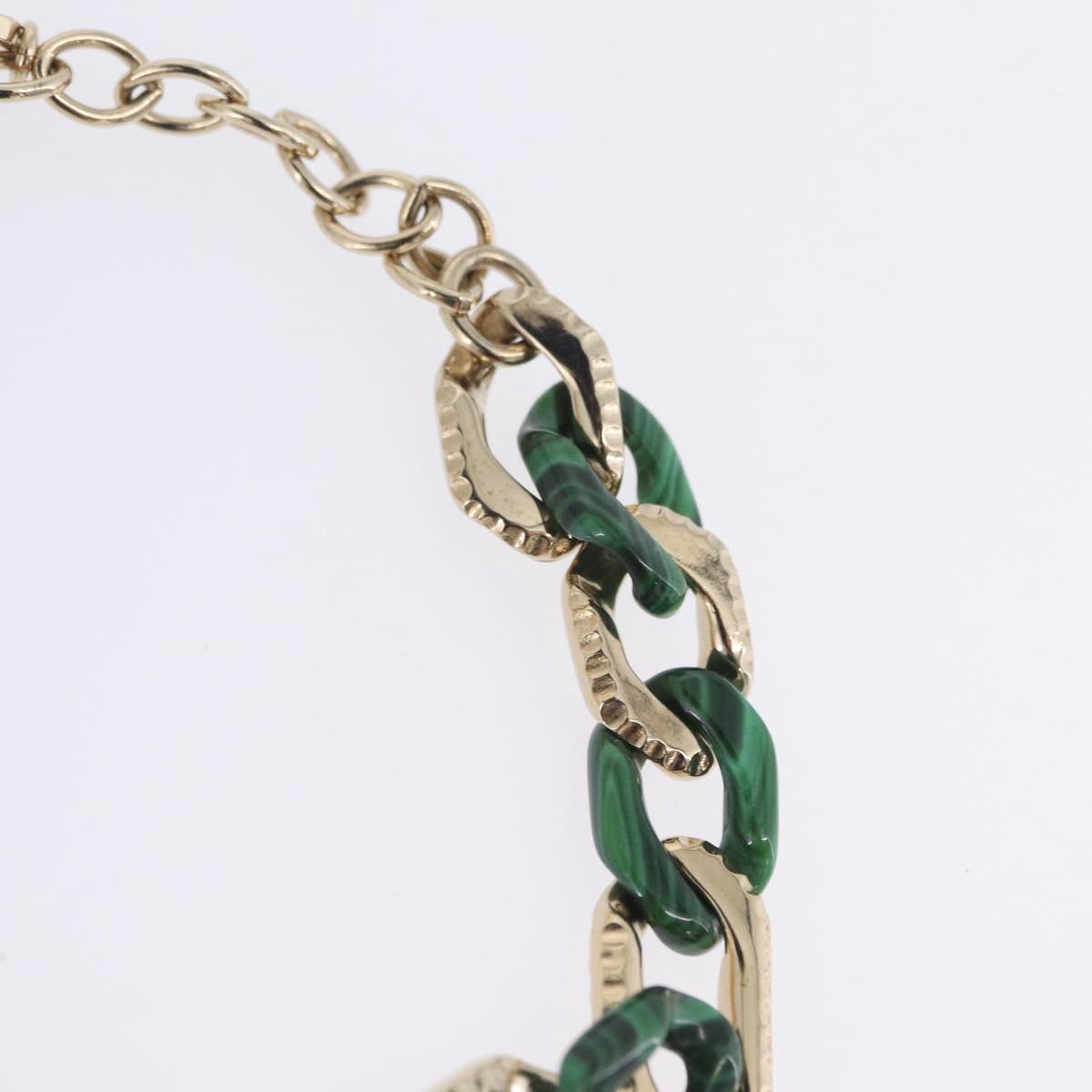 Christian Dior Bracelet metal Green Gold Auth 204841M