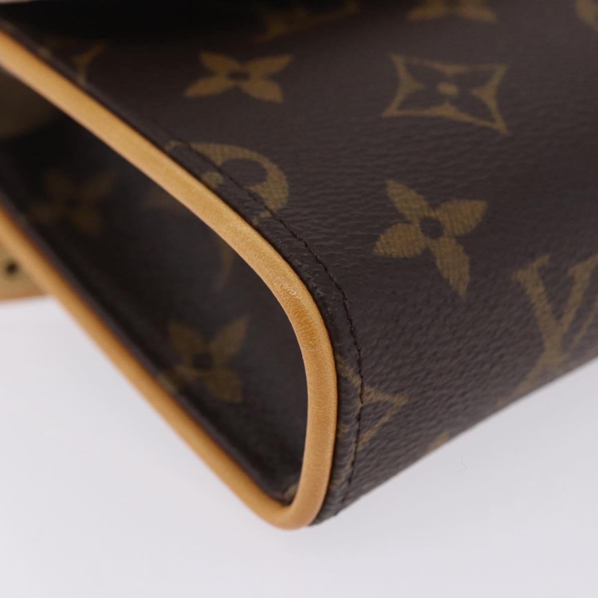 LOUIS VUITTON Monogram Pochette Florentine Waist Bag M51855 LV Auth 204849V