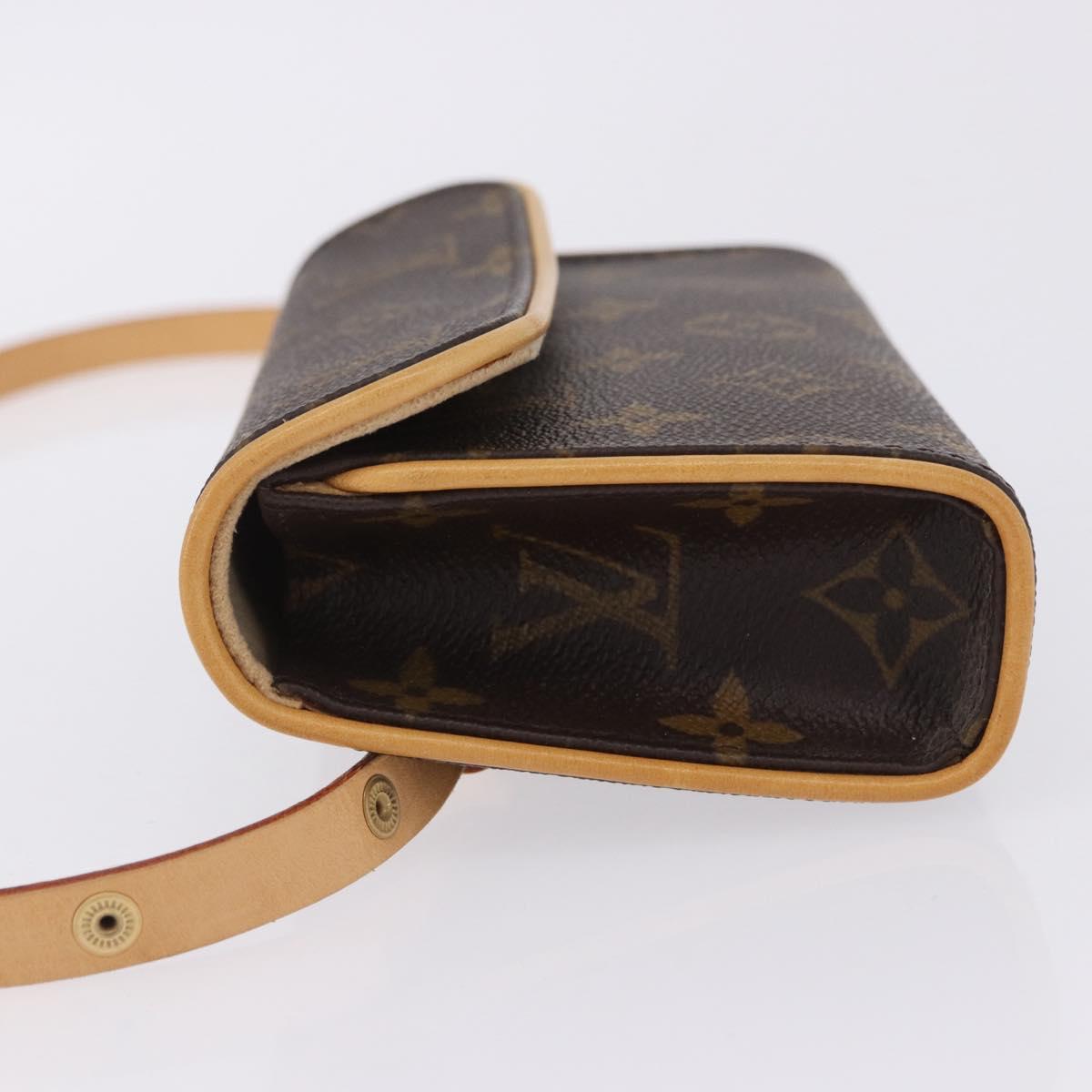 LOUIS VUITTON Monogram Pochette Florentine Waist Bag M51855 LV Auth 204849V