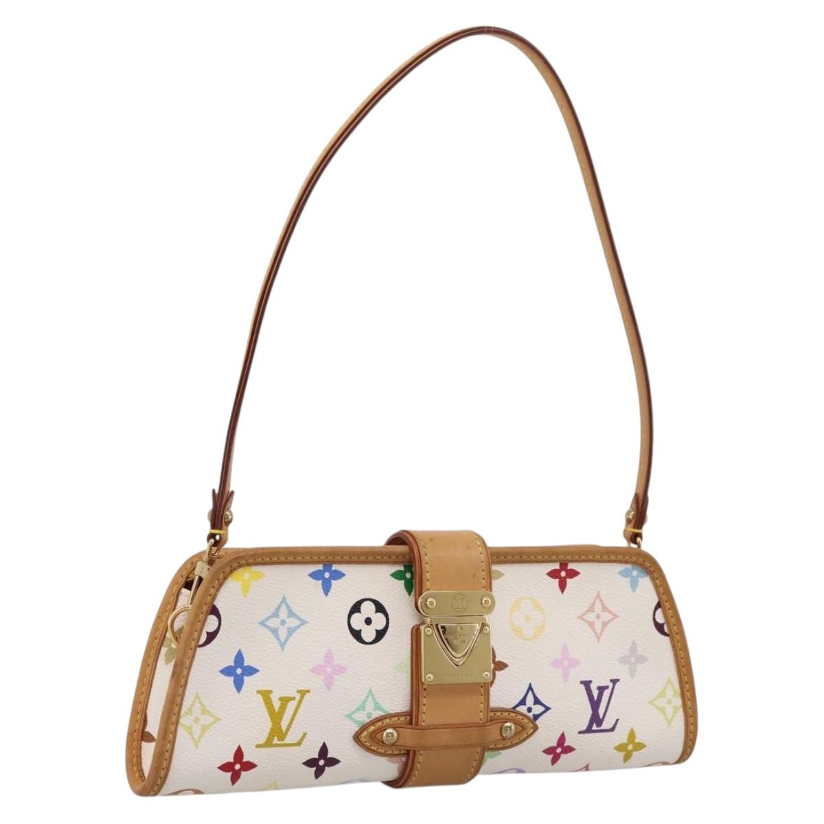 LOUIS VUITTON Monogram Multicolor Shirley Bag White M40049 LV Auth 204851V