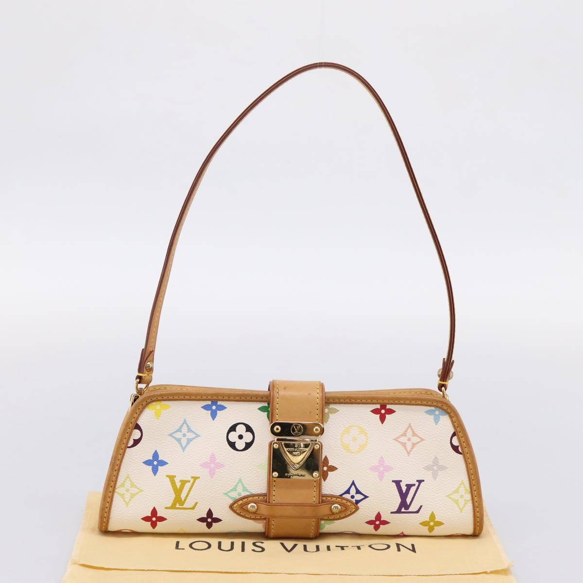 LOUIS VUITTON Monogram Multicolor Shirley Bag White M40049 LV Auth 204851V