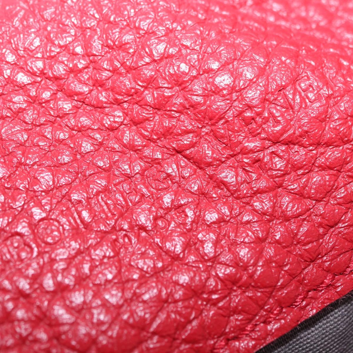 BOTTEGA VENETA INTRECCIATO Shoulder Bag Leather Red Auth 204857V