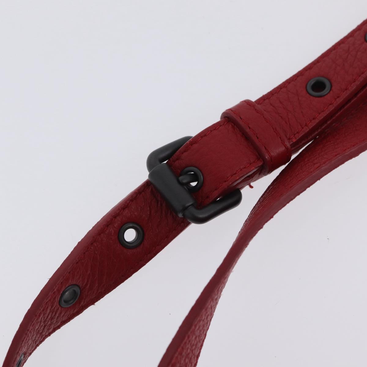 BOTTEGA VENETA INTRECCIATO Shoulder Bag Leather Red Auth 204857V