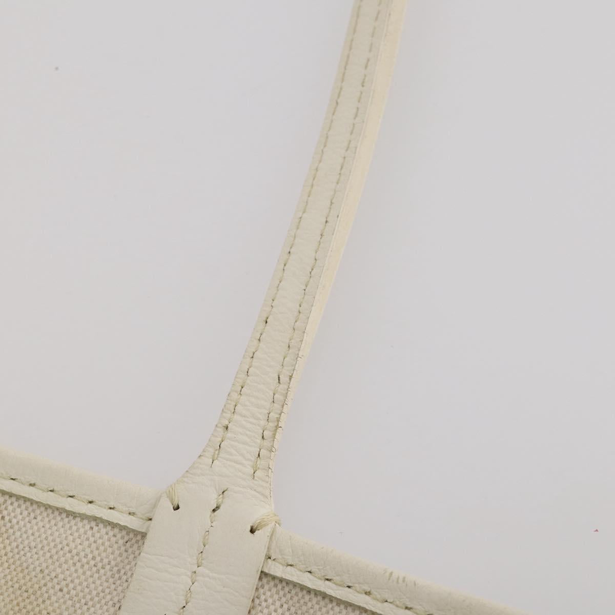GOYARD Herringbone Saint Louis GM Tote Bag PVC White Auth 204859A