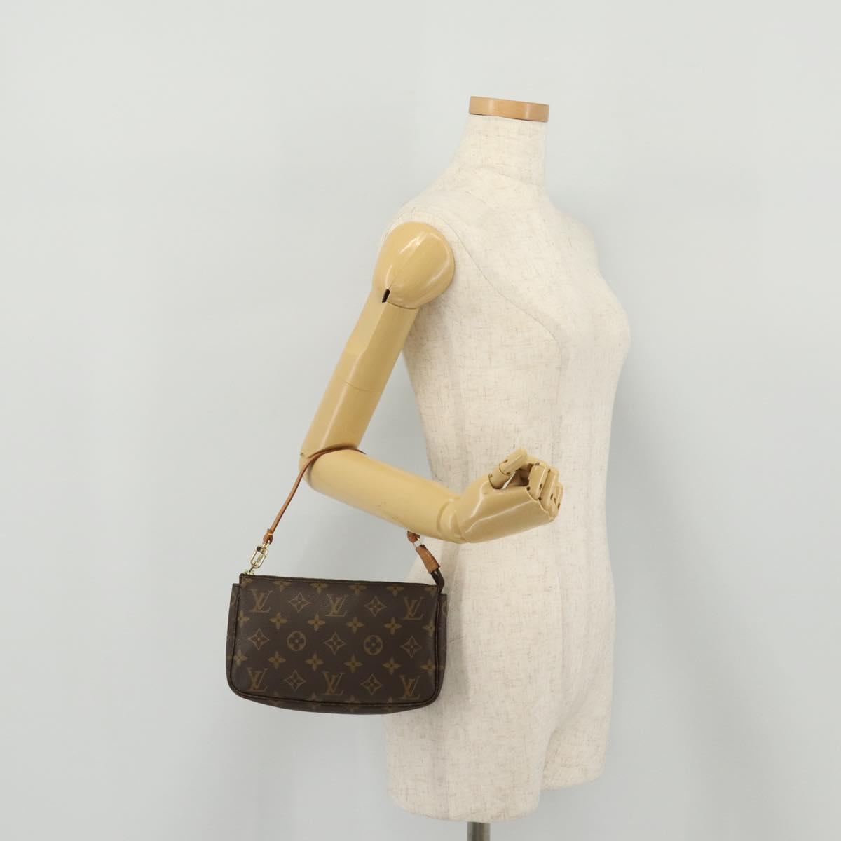 LOUIS VUITTON Monogram Pochette Accessoires Pouch M51980 LV Auth 204870V