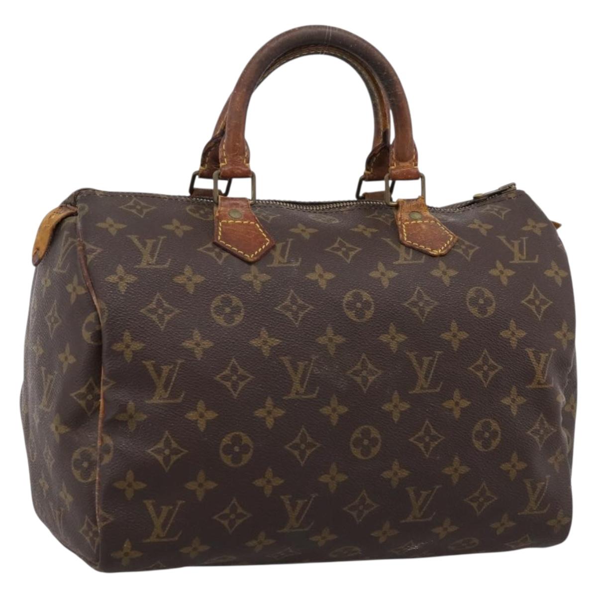 LOUIS VUITTON Monogram Speedy 30 Hand Bag M41526 LV Auth 204871